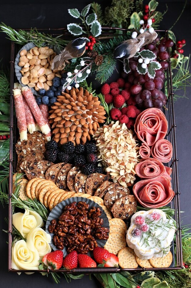 Holiday Cheese Board {Charcuterie Board} - Two Peas & Their Pod